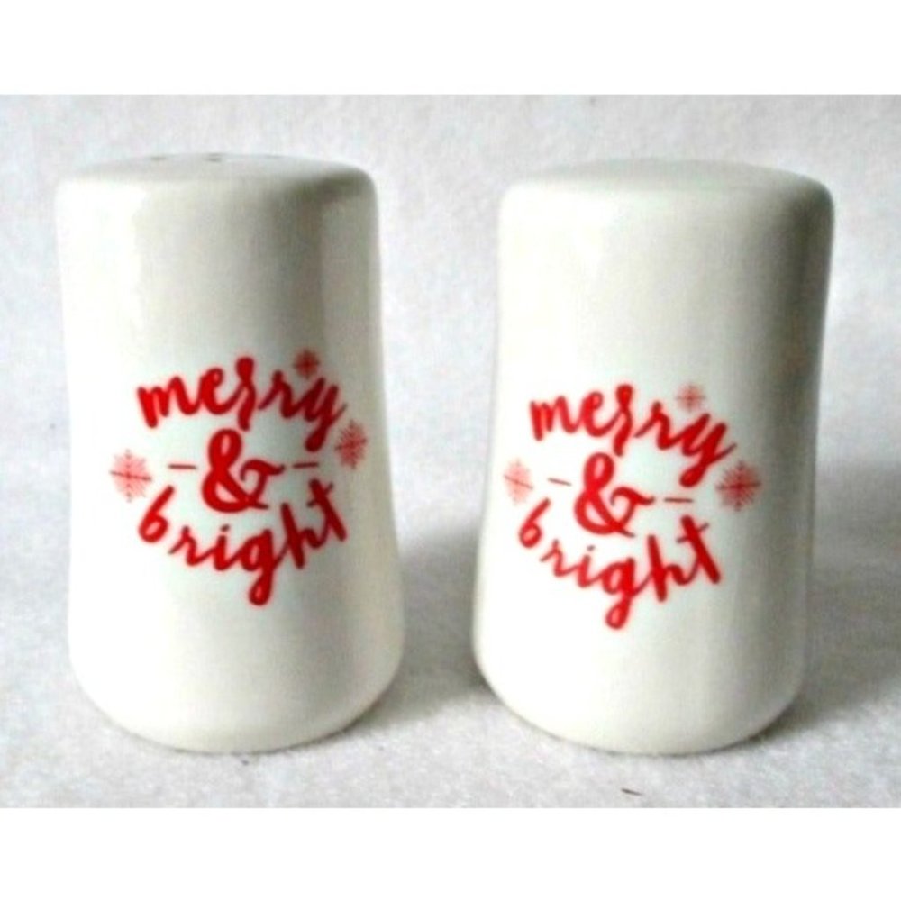 Holiday Salt Pepper Set Merry & Bright